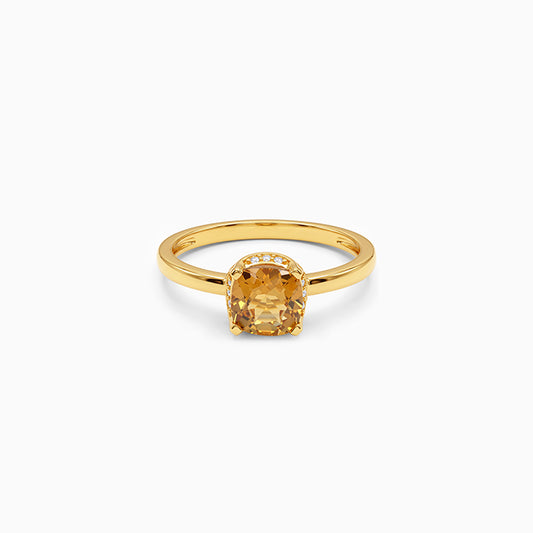 Golden Amber Glow Ring (Size 12)