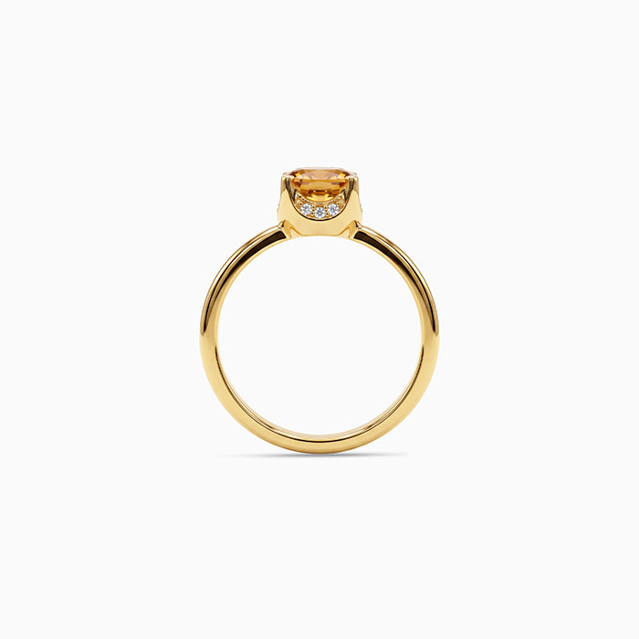 Golden Amber Glow Ring (Size 12)