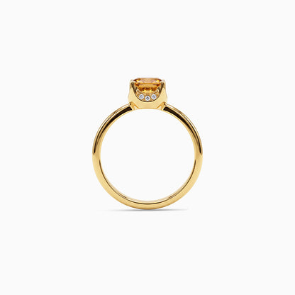 Golden Amber Glow Ring (Size 12)