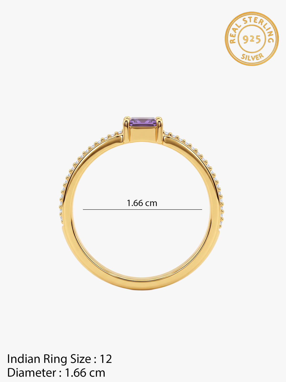 Golden Violetta Ring (Size 12)