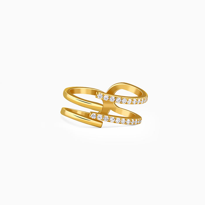 Golden GeoLuxe Ring