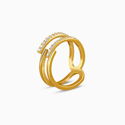 Golden GeoLuxe Ring