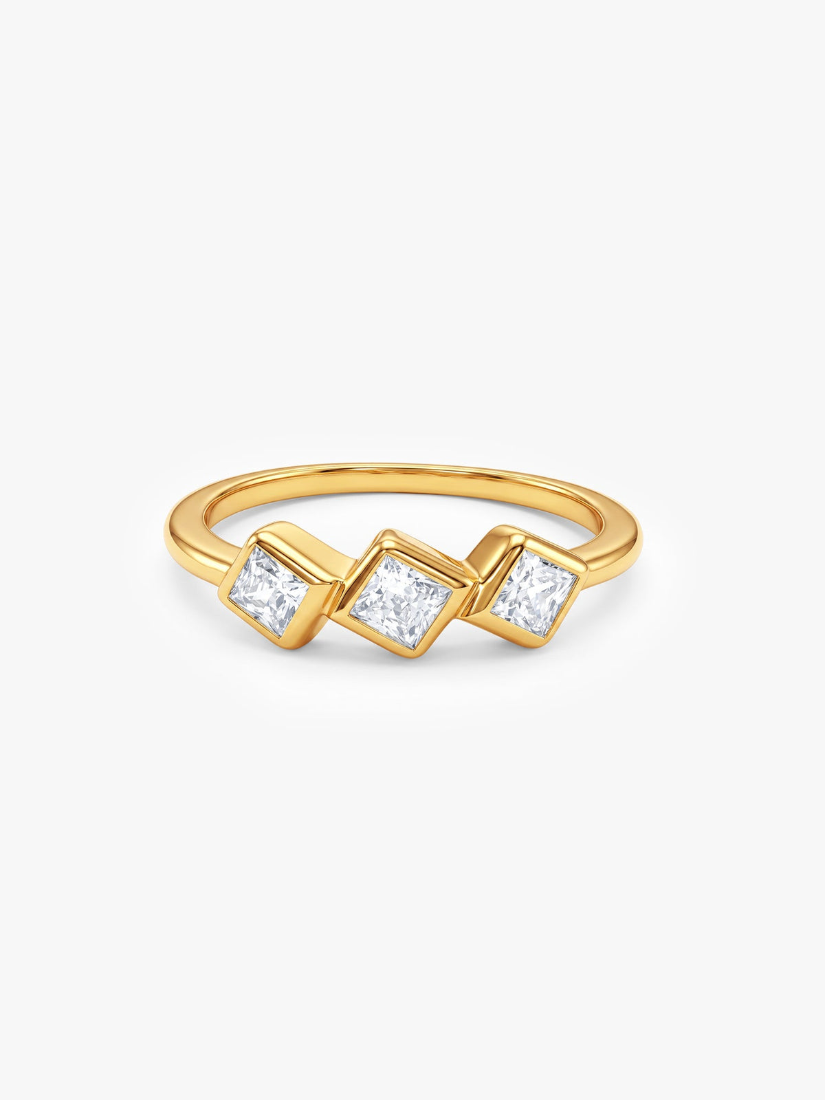 Golden Trio Cube Ring (Size 11)
