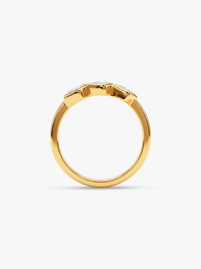Golden Trio Cube Ring (Size 11)