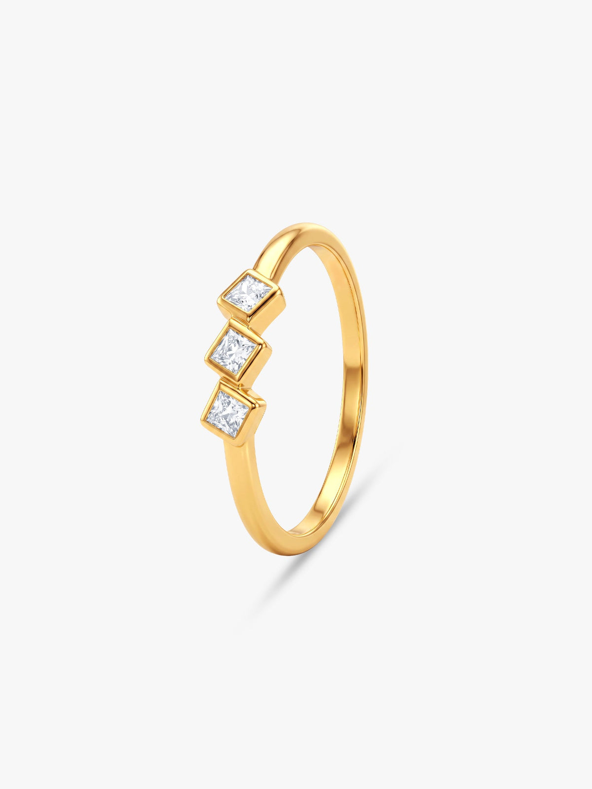 Golden Trio Cube Ring (Size 11)