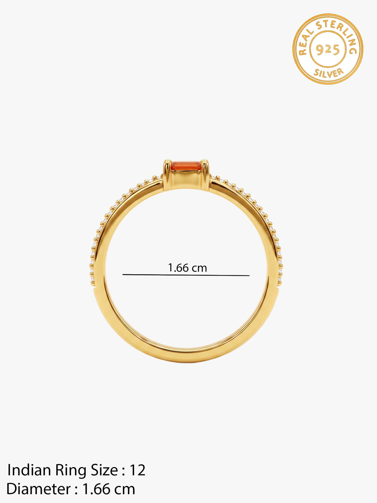 Golden Corazon Ring (Size 12)