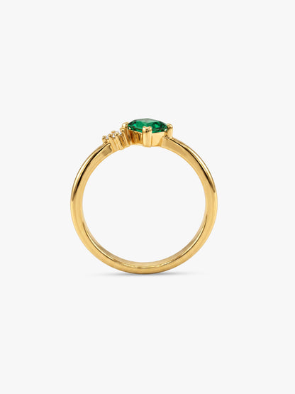 Golden Emeris Glow Ring (Size 12)
