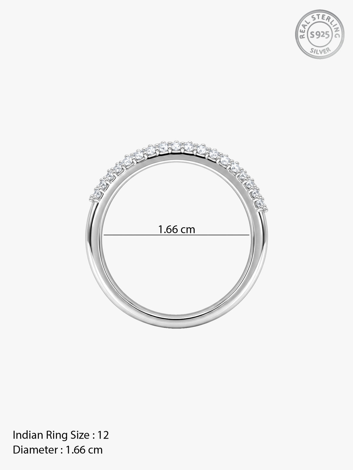 Silver Zarelle Ring (Size 12)