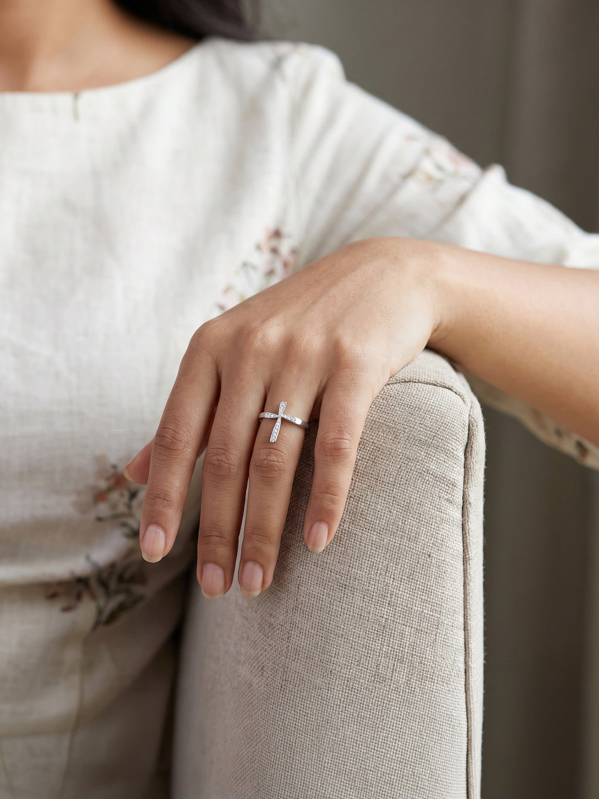 Silver Christina Radiance Ring (Size 12)