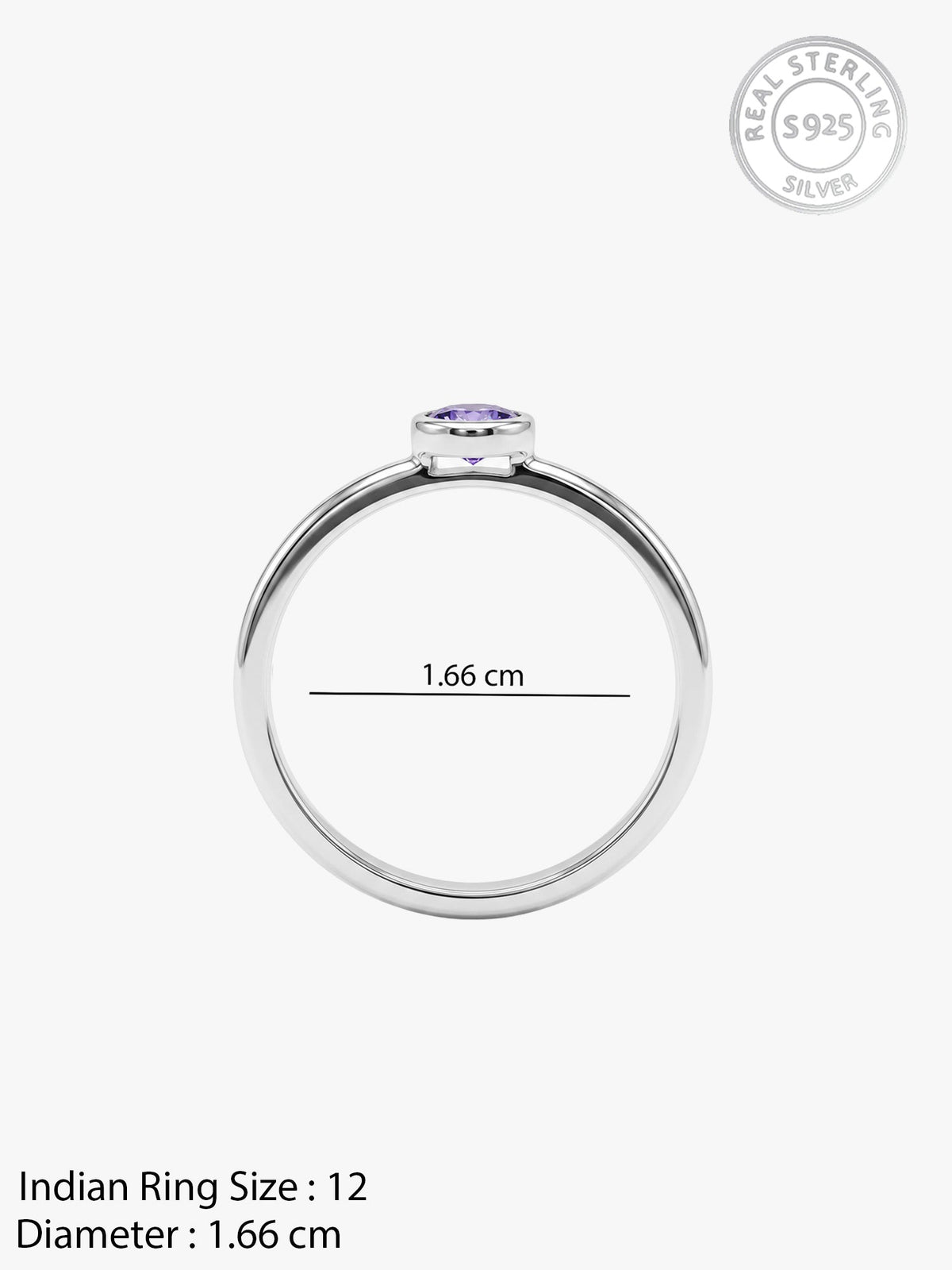 Silver Concordia Ring (Size 12)