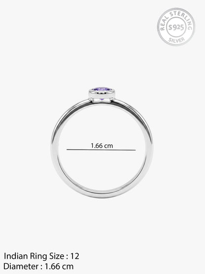 Silver Concordia Ring (Size 12)