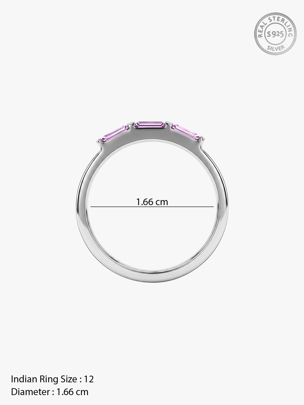Silver Hebelina Ring (Size 12)