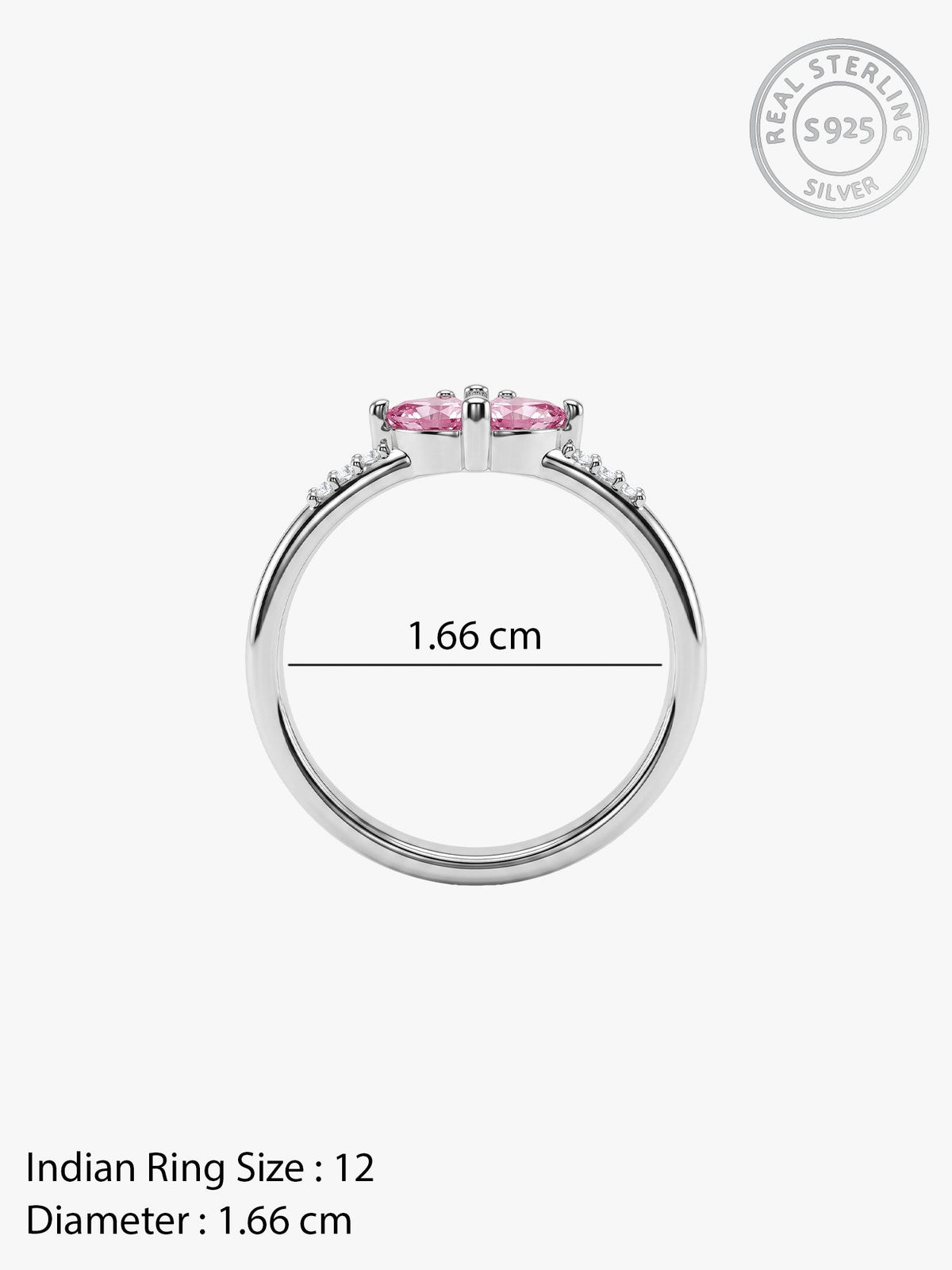Silver Adora Ring (Size 12)