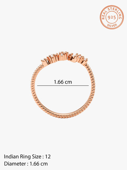 Rose Gold Heloise Ring (Size 12)