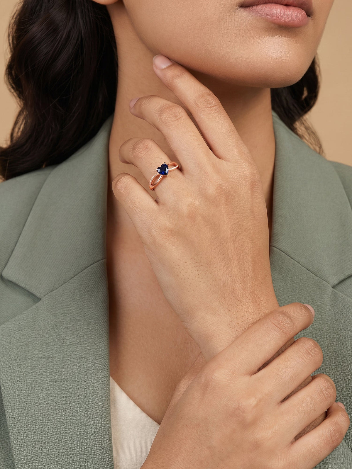 Rose Gold Amorine Ring (Size 12)