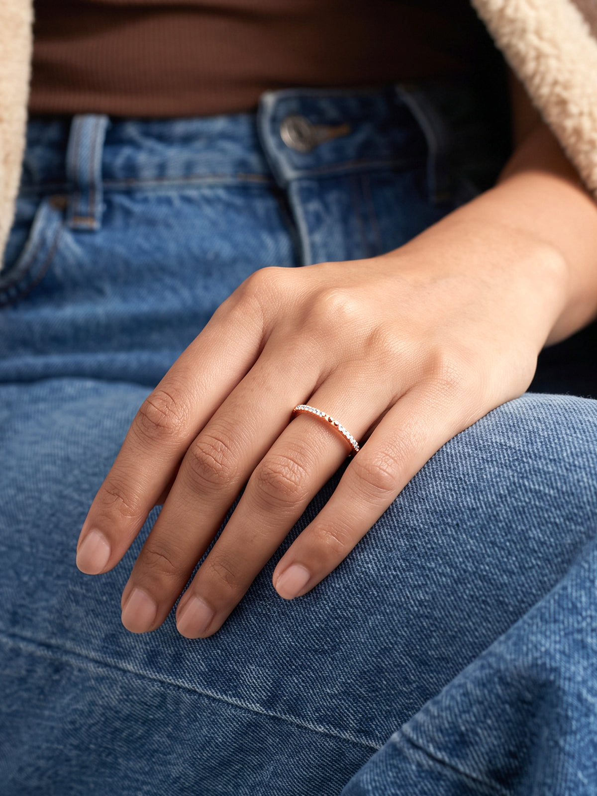 Rose Gold Lorenia Ring (Size 12)