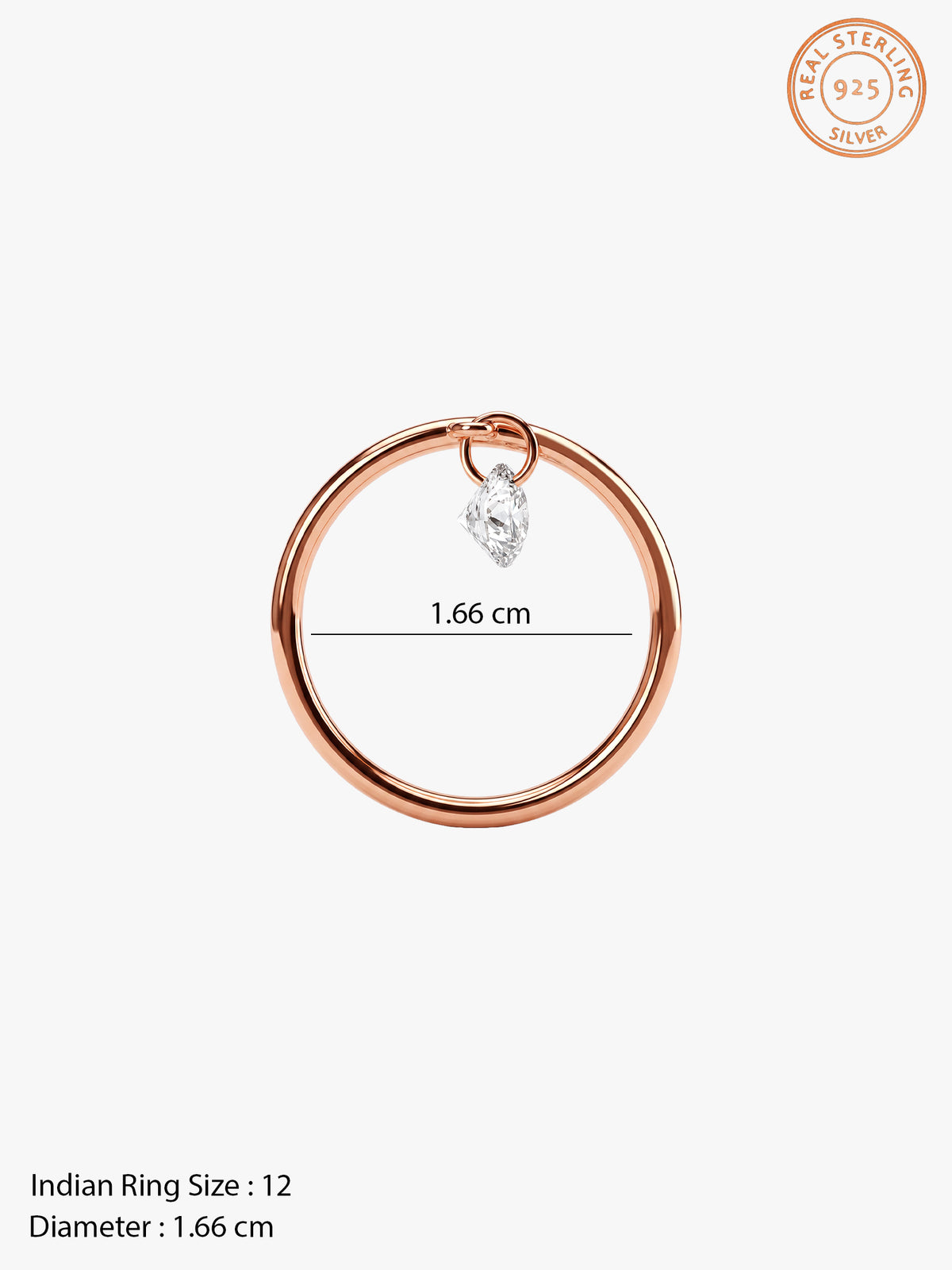 Rose Gold Coraline Ring (Size 12)