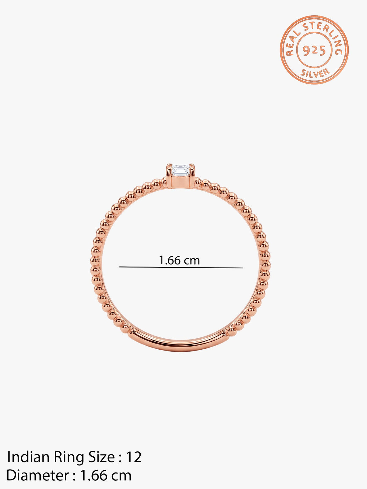 Rose Gold Leda Ring (Size 12)