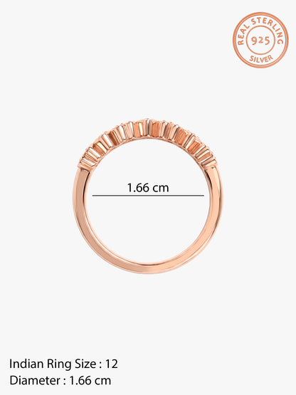 Rose Gold Coralie Heart Ring (Size 12)