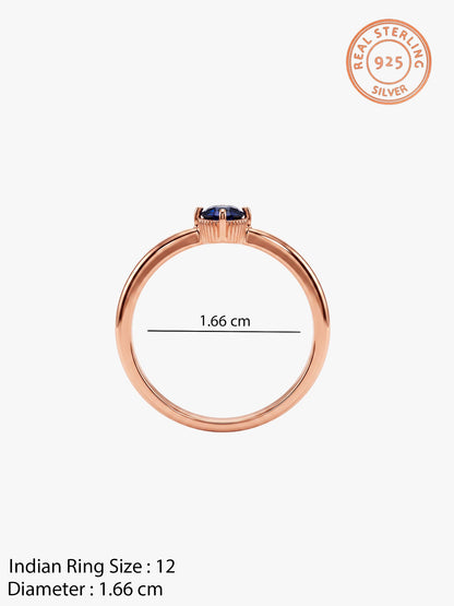 Rose Gold Nessa Ring (Size 12)