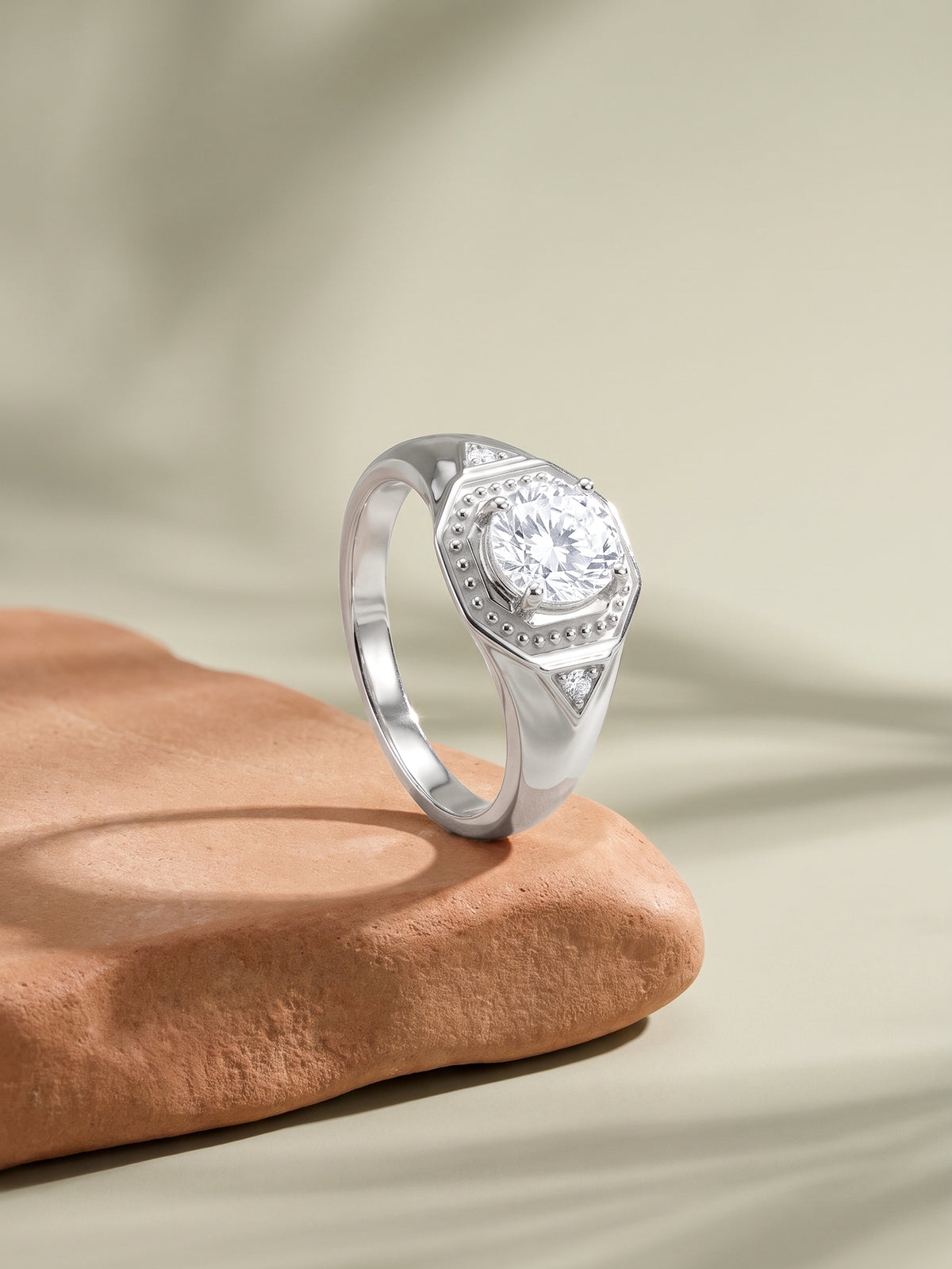 Silver Classic Design Ring For Him (Size 17)