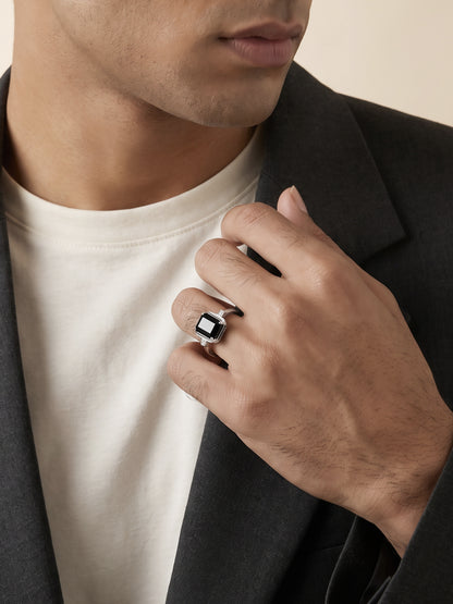 Silver Sterling Vice Ring For Him