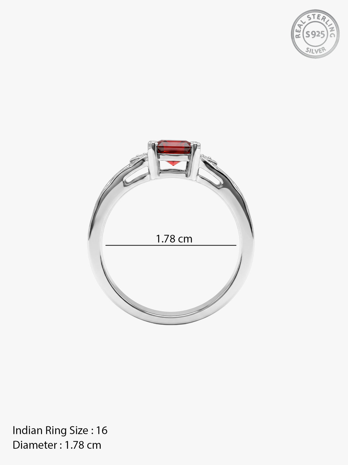Silver Arlen Ring For Him (Size 16)