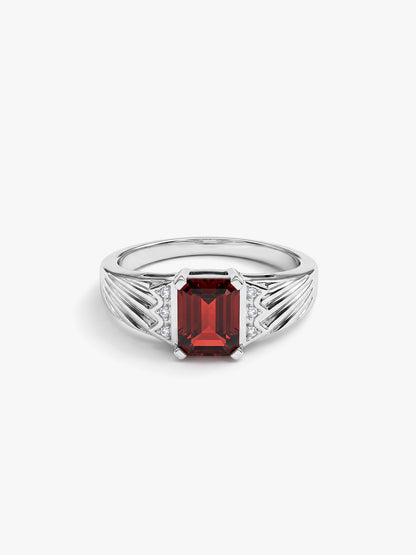 Silver Elian Signet Ring For Him (Size 20)