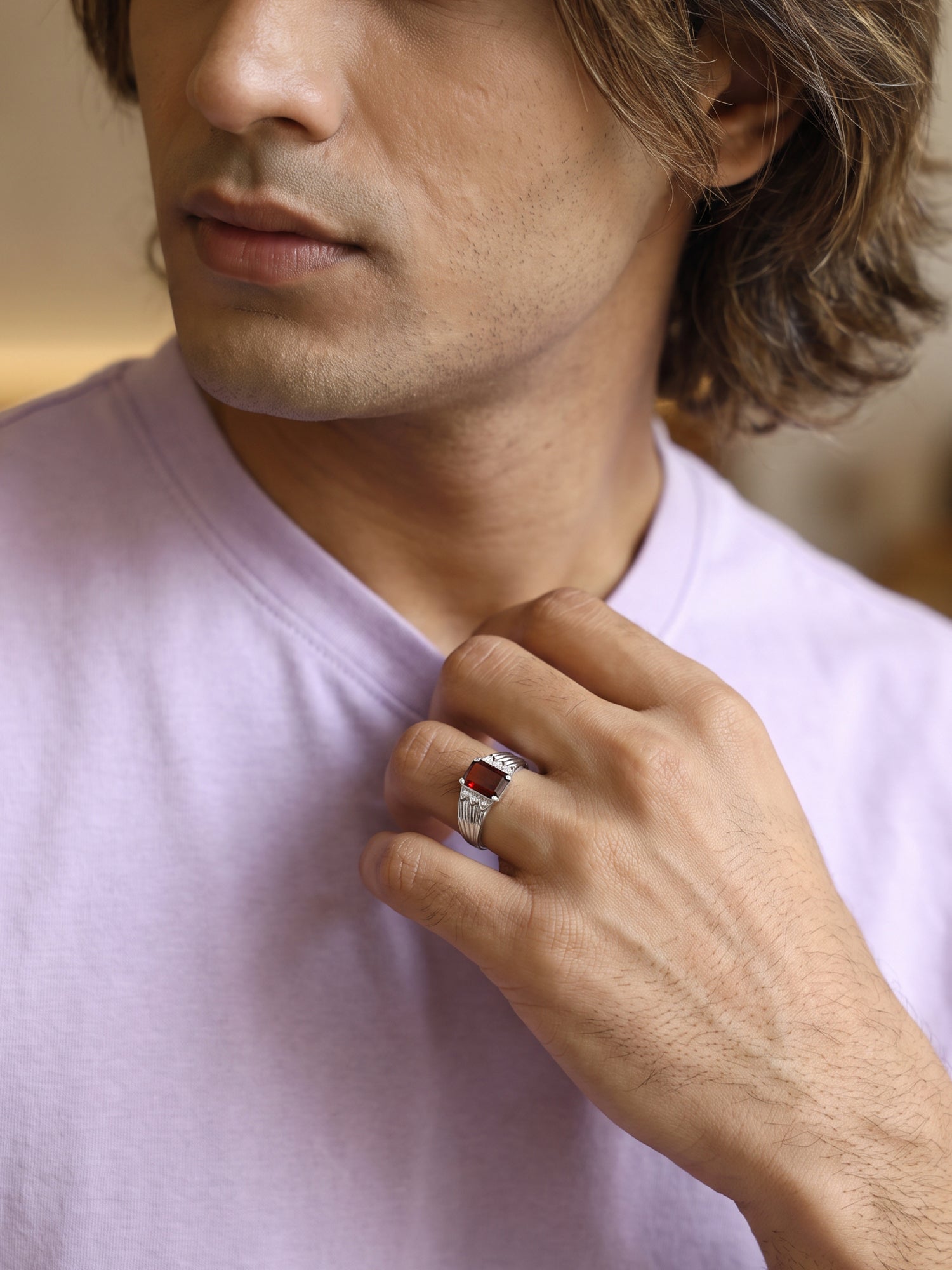 Silver Elian Signet Ring For Him (Size 20)