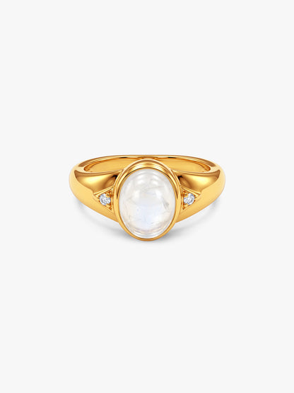 Golden Moonora Ring For Him (Size 16)
