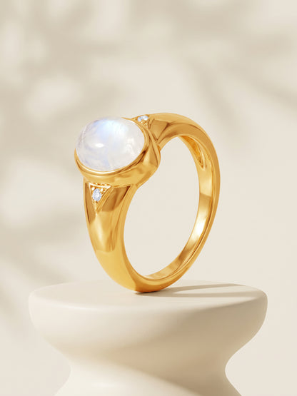 Golden Moonora Ring For Him (Size 16)