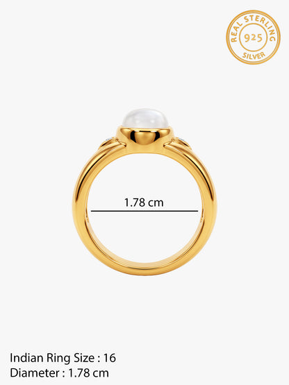 Golden Moonora Ring For Him (Size 16)
