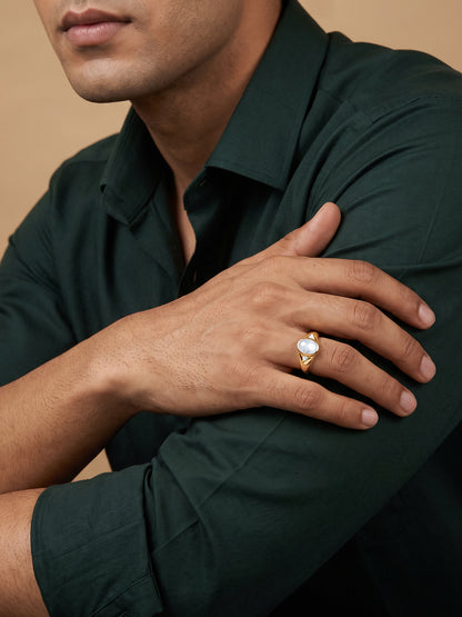 Golden Classic Creation Ring For Him (Size 20)