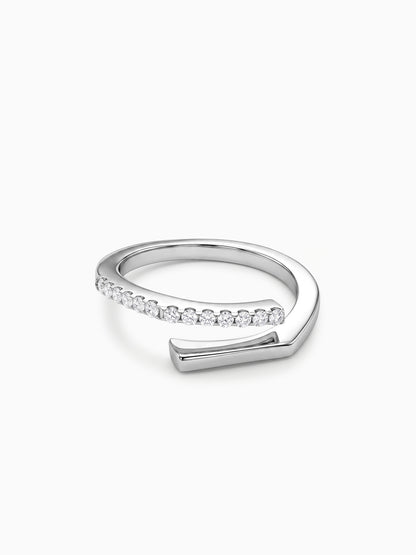 Silver Split Spark Ring (Size 12)