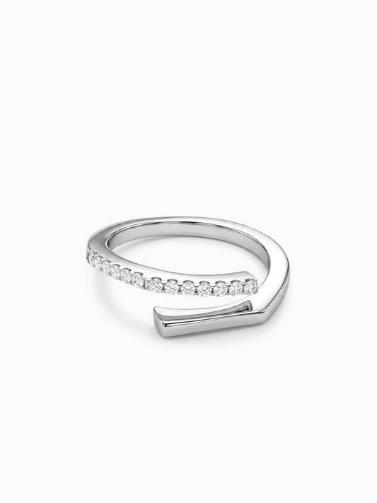 Silver Split Spark Ring (Size 12)