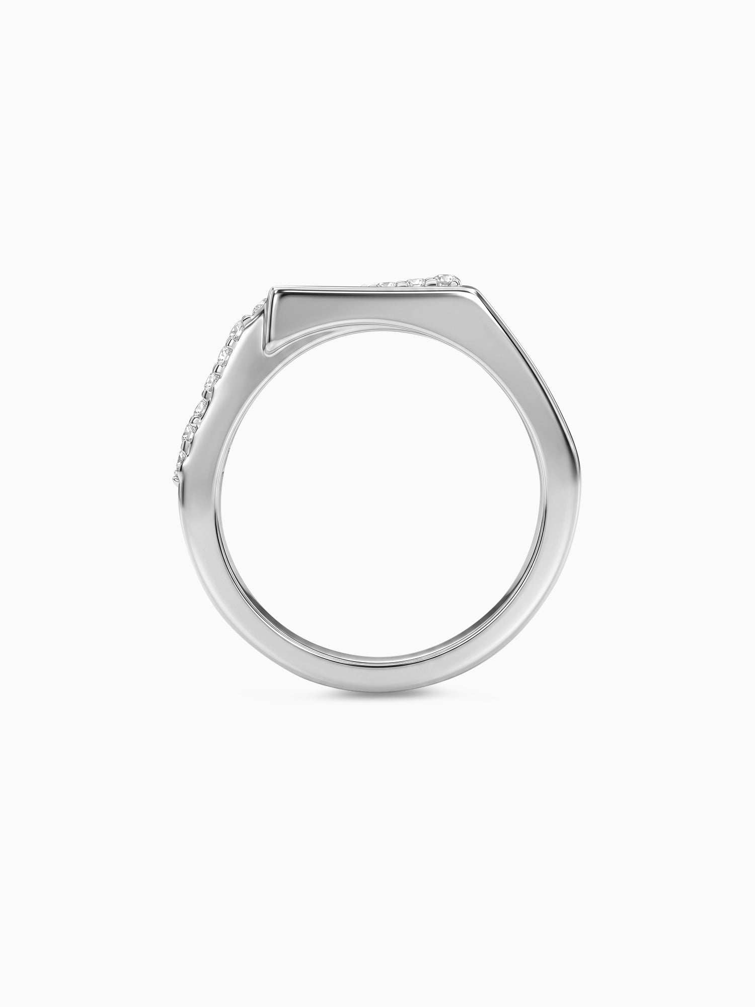 Silver Split Spark Ring (Size 12)