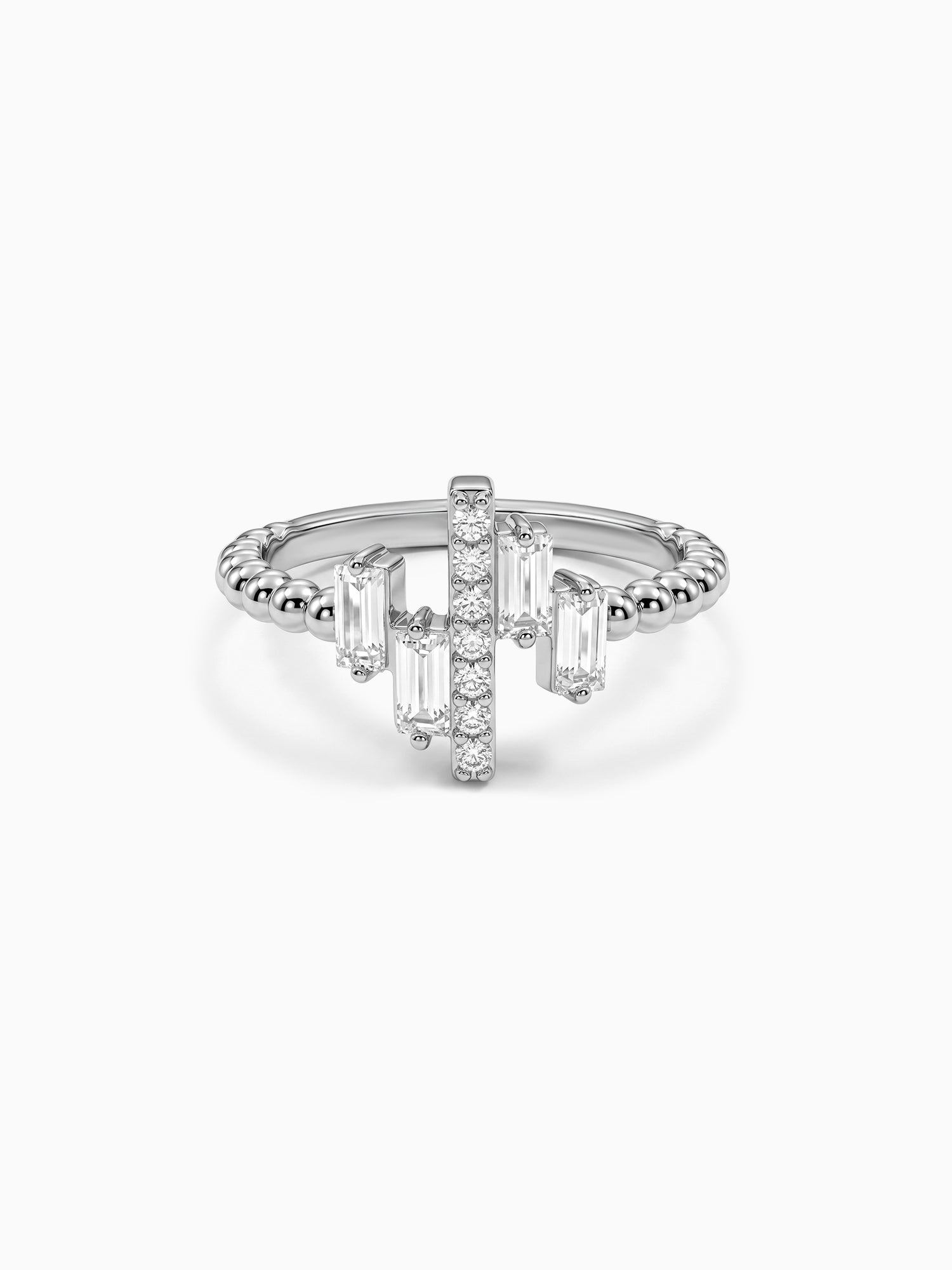 Silver Art Pop Ring (Size 11)