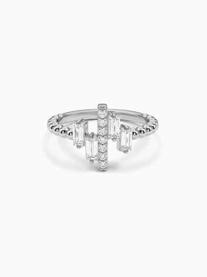 Silver Art Pop Ring (Size 11)