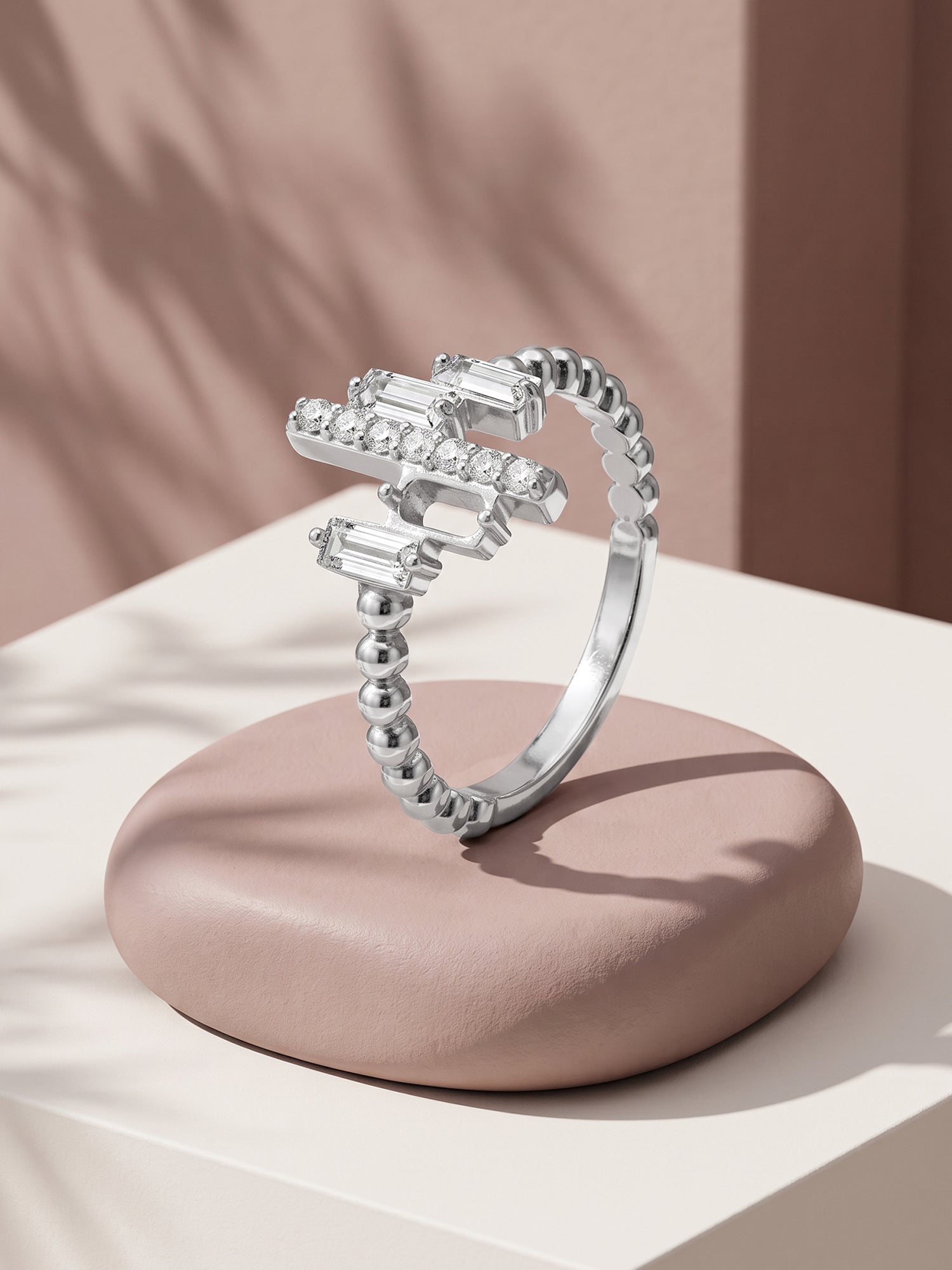 Silver Art Pop Ring (Size 11)