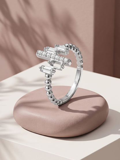 Silver Art Pop Ring (Size 11)