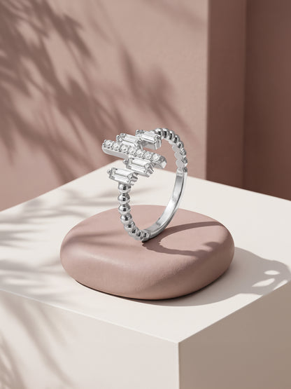 Silver Art Pop Ring (Size 11)