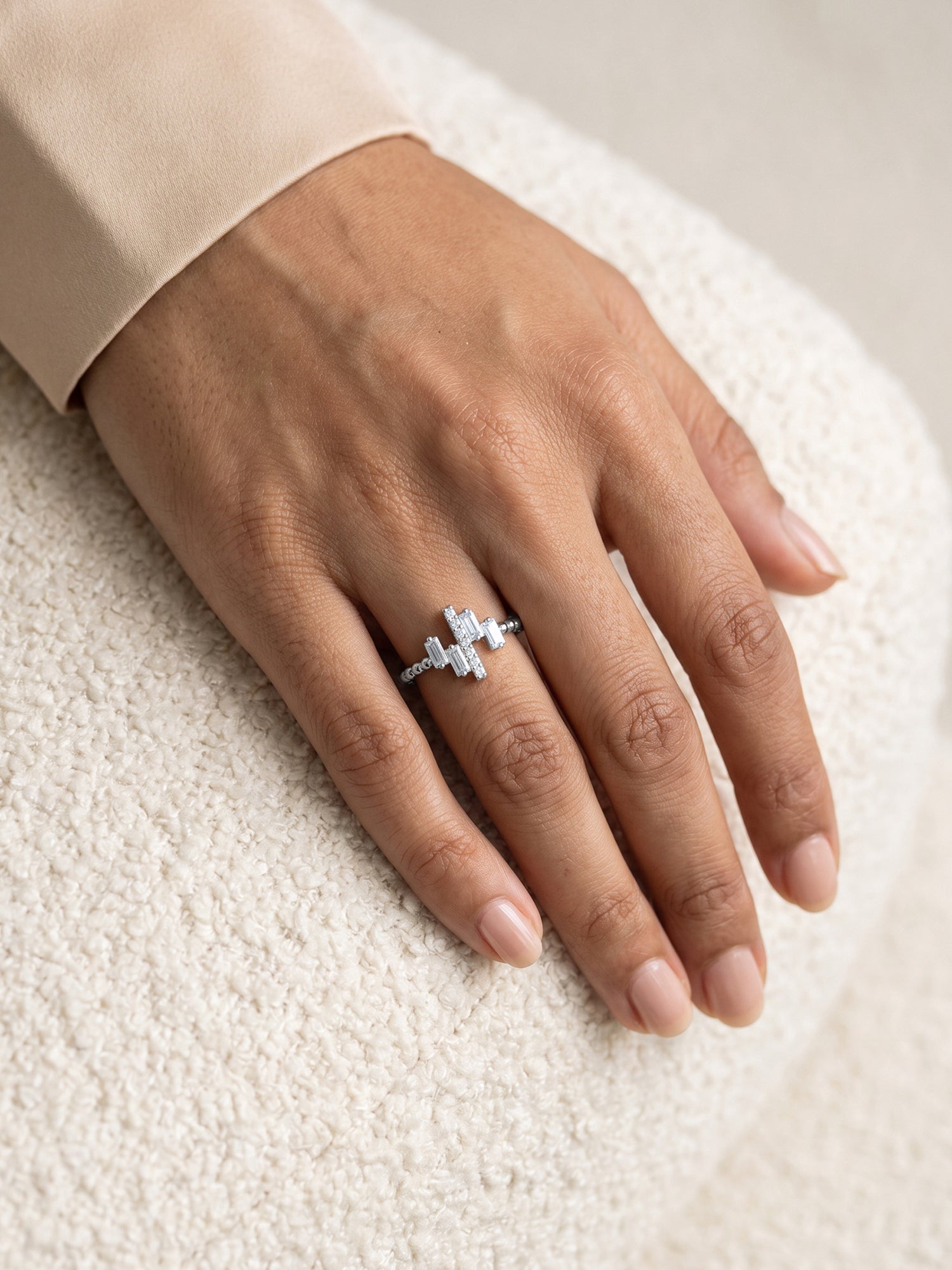 Silver Art Pop Ring (Size 11)