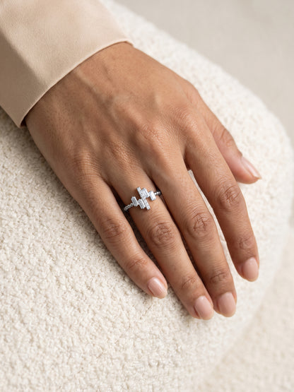 Silver Art Pop Ring (Size 11)