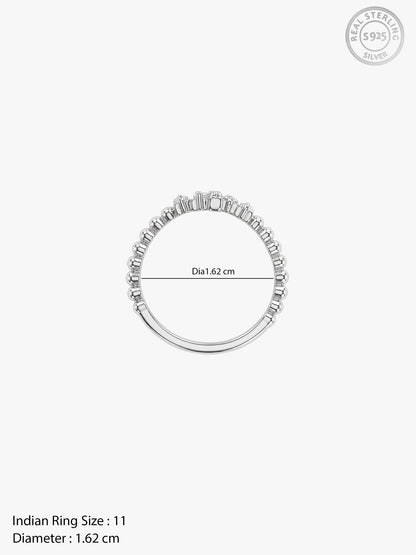 Silver Art Pop Ring (Size 11)