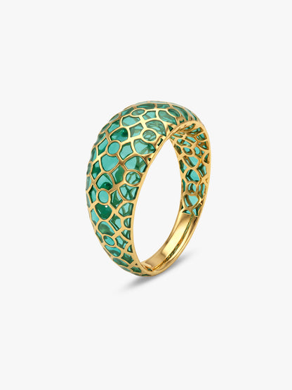 Golden Classic Net Ring (Size 12)