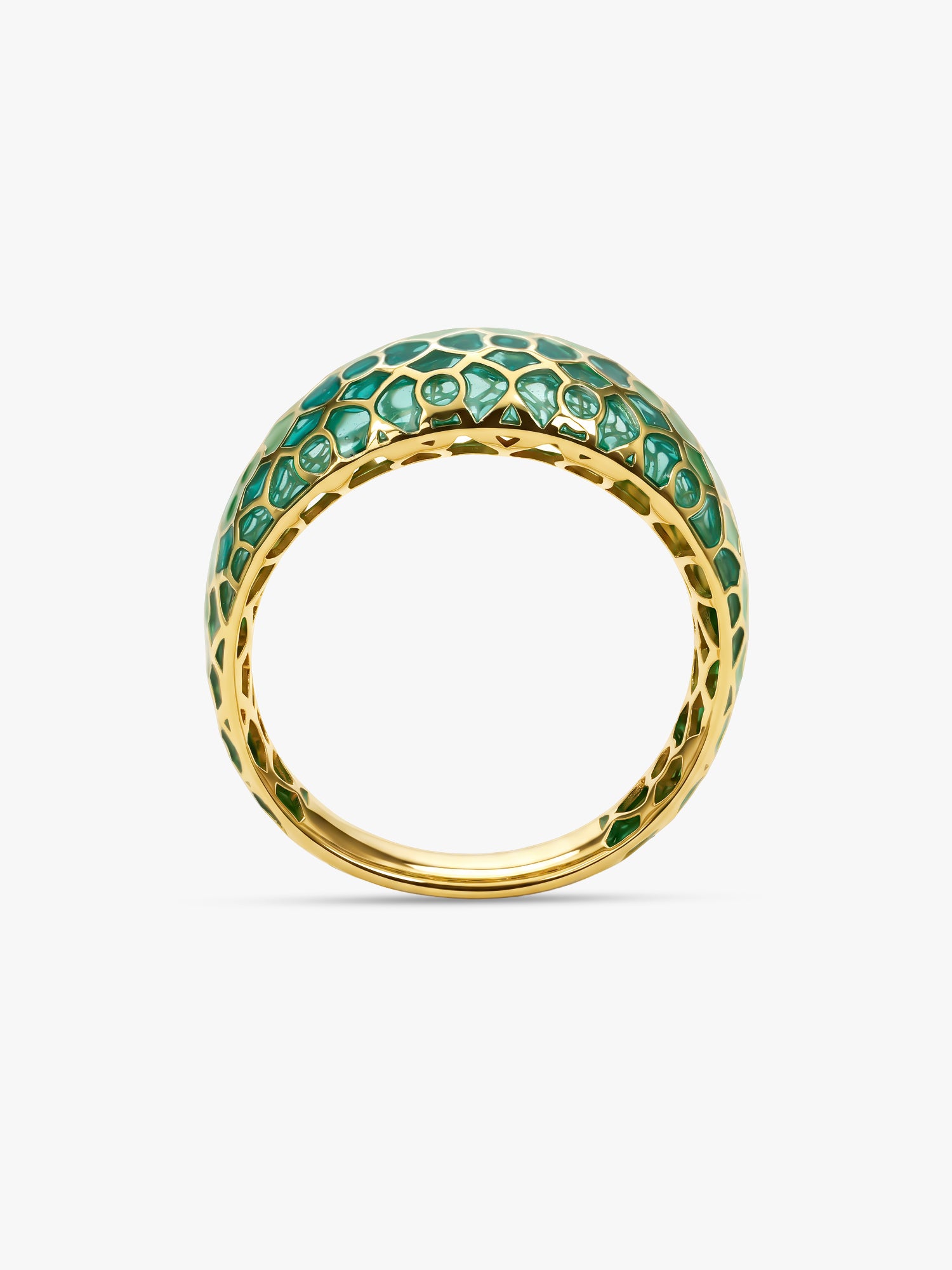 Golden Classic Net Ring (Size 12)