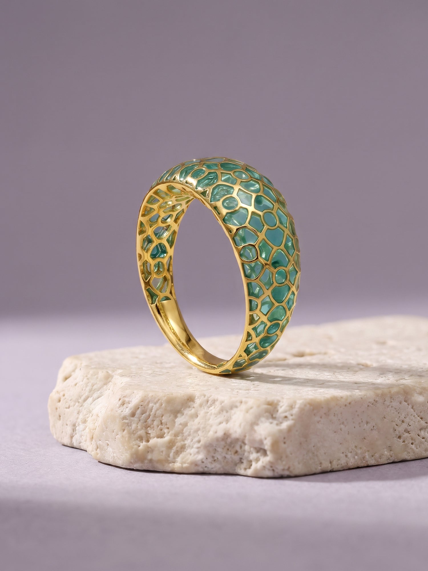 Golden Classic Net Ring (Size 12)