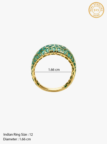 Golden Classic Net Ring (Size 12)