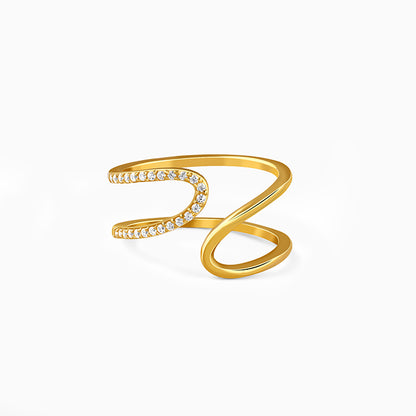 Golden Whirl Glow Ring