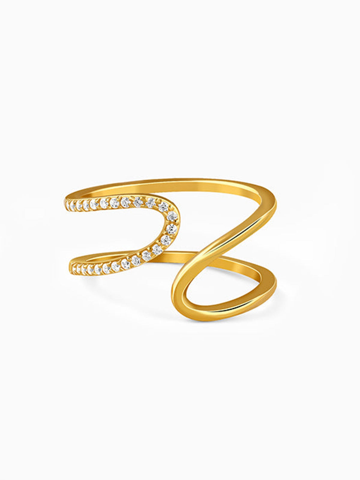 Golden Whirl Glow Ring